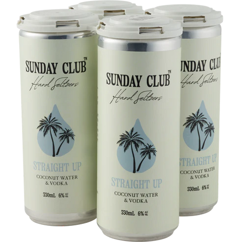 Sunday Club Straight Up Coconut Water Seltzer