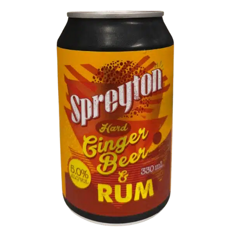 Spreyton Hard Ginger Beer + Rum 5%